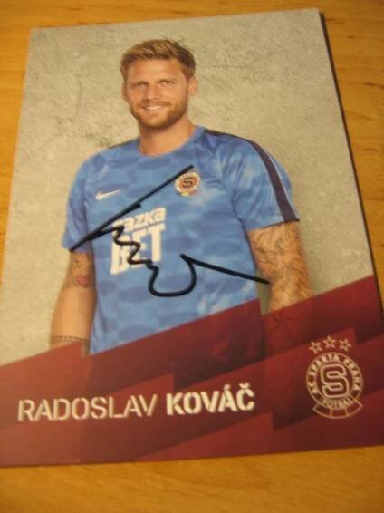 # Radoslav Kováč - Sparta Praha - orig. autogram