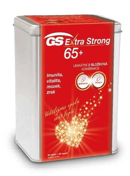 GS Extra Strong 65+, 60 tabliet a 60 kapsúl, darčekové balenie 2021