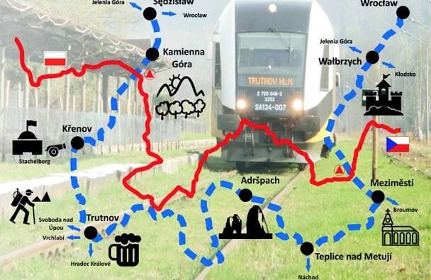 Nové vlakové spojení do Polska - přes Adršpach do Polska nebo z Trutnova do Kamennie Gory