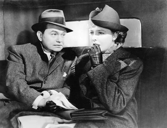 UNHOLY PARTNERS, from left: Edward G. Robinson, Laraine Day, 1941