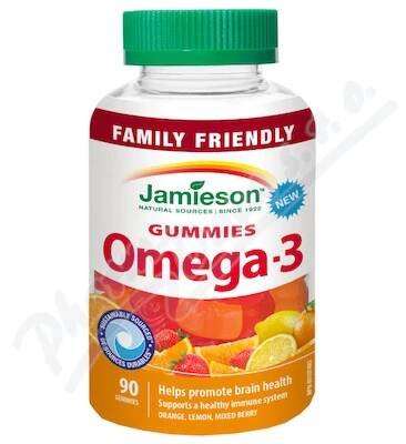 JAMIESON Omega-3 Gummies želatinové pastilky 90ks