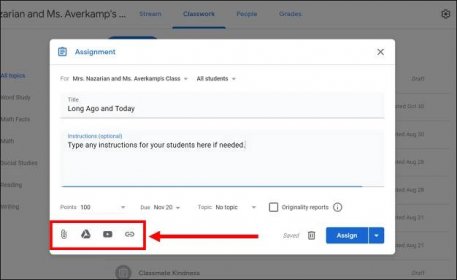 How To Create An Assignment In Google Classroom - Make Way For Tech
