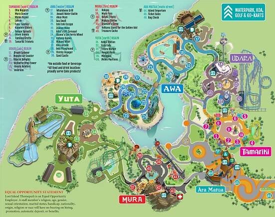 Themepark Map - Lost Island 