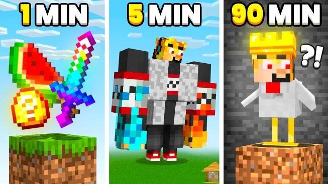 Minecraft hra, kde je VŠECHNO CHAOTICKÉ..