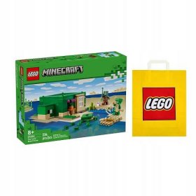 LEGO MINECRAFT #21254 - Domeček na pláži želvy + Dárková taška LEGO