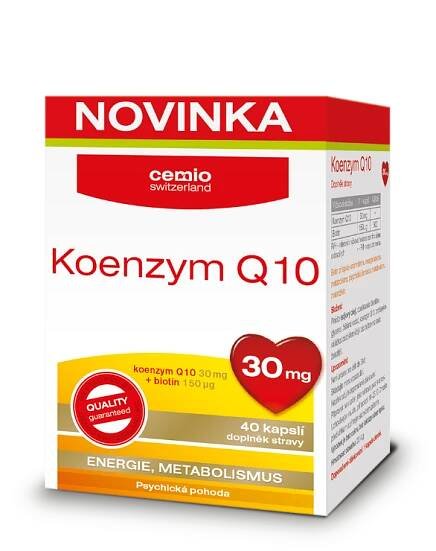Cemio Koenzym Q10 30mg, 40 kapslí