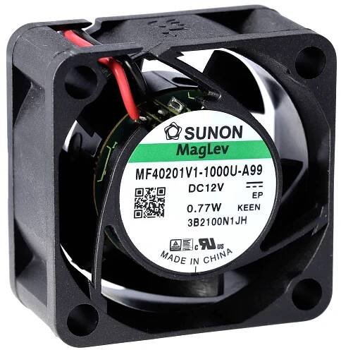 Sunon D04154670G-00 axiální ventilátor, 12 V/DC, 15.11 m3/h, (d x š x v) 20 x 40 x 40 mm, D04154670G-00