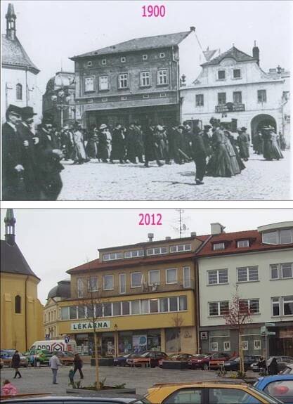 RETRO: Příbram včera a dnes. Co se za dobu mezi jednotlivými snímky změnilo?