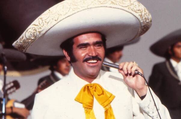 Vicente Fernandez during a show, 1978, Madrid, Spain.
