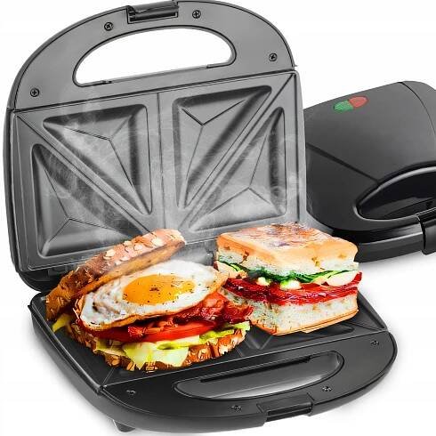 KERAMICKÝ SENDVIČOVAČ TOUSTOVAČ NA KŘUPAVÉ TOUSTY SANDWICH 750 W