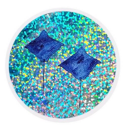 Spotted Eagle Rays Stardust Sticker - Salty Kai