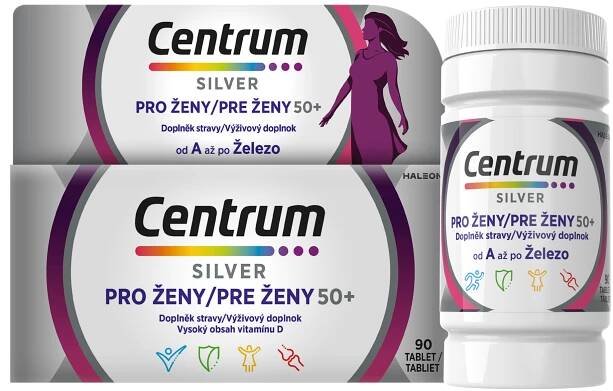 Fotografie Centrum multivitamín pro ženy 50+ 90 tablet