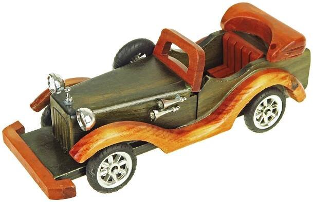 Dřevěný model auta cabriolet 24cm
