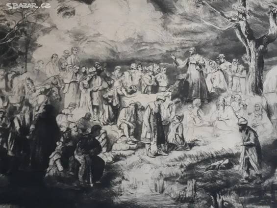 A.A. Jelínek - Kázání na hoře (velký rozměr)