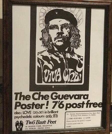 Iconic Jim Fitzpatrick Che Guevera Poster Advert - The Irish Pub Emporium