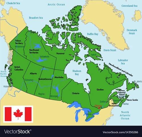 Provinces And Capitals In Canada