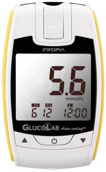 Glucolab Glukometr s 25 ks testovacích proužků + 25 lancet