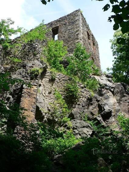 Vlčtejn, od jihozápadu