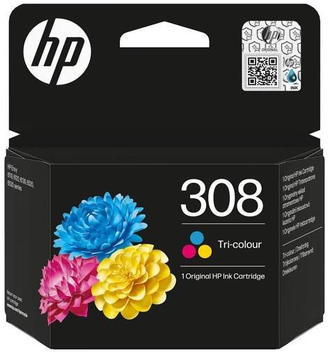 Inkoustová náplň HP 308 tříbarevná (7FP20UE)
