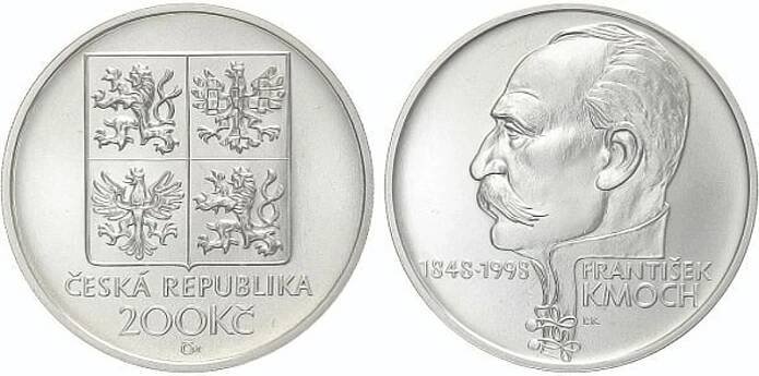 Česká republika, 200 Kč 1998 běžná kvalita, František Kmoch