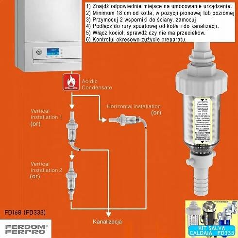 SET 3x OCHRANA KOTLE Filtr Magnet. Dávkovač, Neutralizátor kondenzátu za 3299 Kč - Allegro