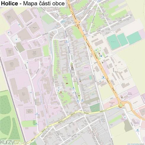 Holice - mapy | Kurzy.cz