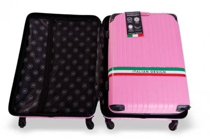 BERTOO Cestovní kufr BERTOO Venezia - růžový set 4v1 98, 58l, 46l, 33l