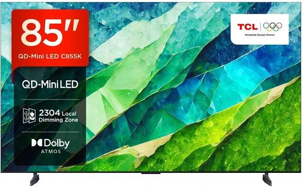 C855K 85" 4K QD-Mini LED HDR Premium Google Smart TV - 85C855K