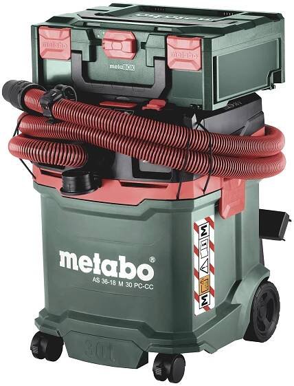 Metabo AS 36-18 M 30 PC-CC 602074850 Akumulátorový vysavač 30 l bez akumulátoru, bez nabíječky