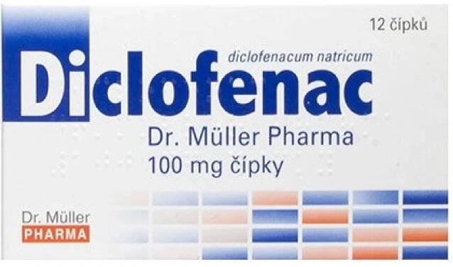 Diclofenac Dr.Müller Pharma 100mg sup.12