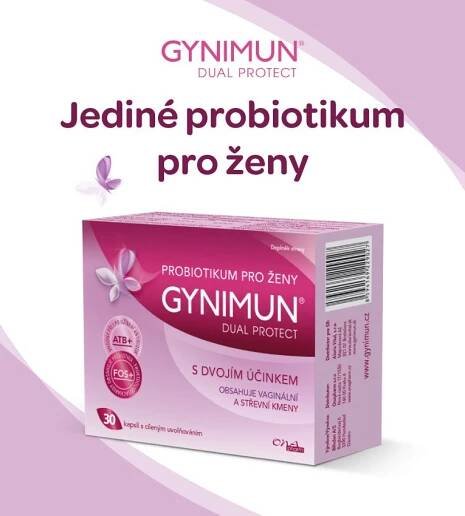 Gynimun, probiotika, harmonizase vaginálního a střevního prostředí, 