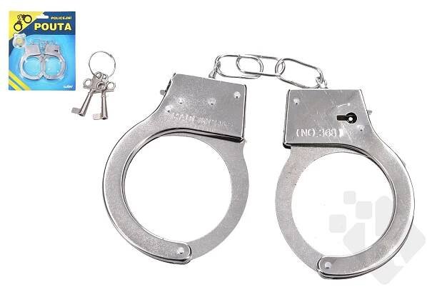 Pouta policejní kov s klíčem | Kuma.cz