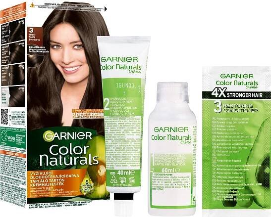 Garnier Color Naturals Permanentní barva na vlasy 3 tmavě hnědá