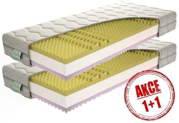 BIANA - sendvičová matrace v akci 1+1 z PUR pěny 2 ks 80 x 200