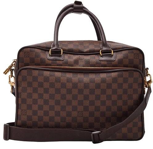 LOUIS VUITTON LOUIS VUITTON DAMIER EBENE ICARE BOOK MESSENGER BAG