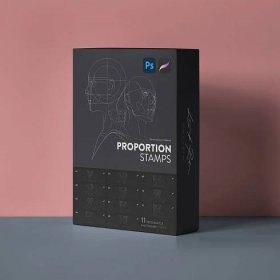 11 Proportion Stamps for Procreate & Photoshop