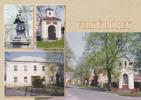 VELKÝ BOREK - SKUHROV, MĚLNICKÁ VRUTICE  - Pohlednice místopis