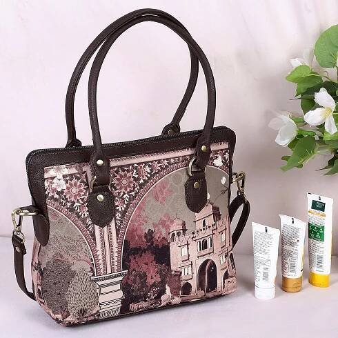 Sepia Palace Print Teacher Bag