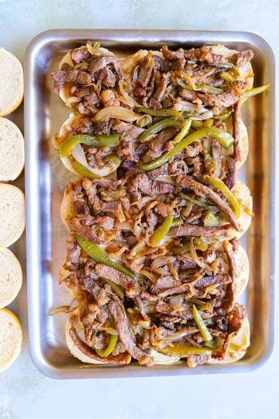 Satisfy Your Cravings with Melt-in-Your-Mouth Philly Cheesesteak Sliders — Amanda Warren