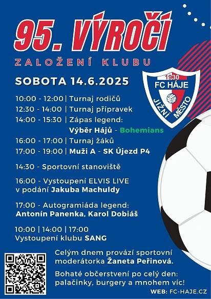 FC Háje » 95. výročí založení klubu!