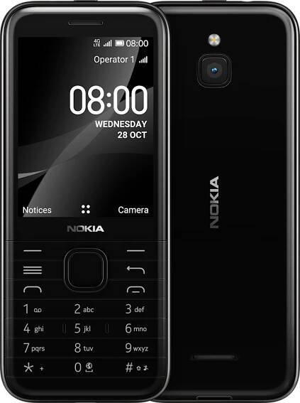 Nokia 8000 4G černý - Mobilní telefony - Hlavní obrázek