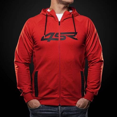 Mikina 4SR HOODIE LOGO ZIP red pánská | BARTH E-SHOP 