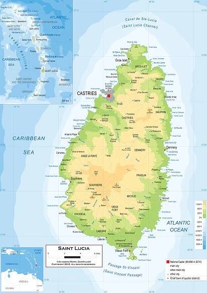 saint-lucia-map