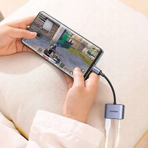 Ugreen adaptér audio adaptér USB Typ C - USB Typ C PD Q mini jack 3,5 za 343.00CZK - Allegro