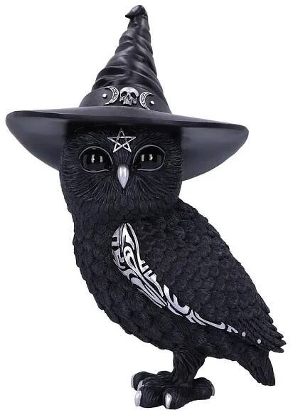Figurka KULTU CUTIES OVLOCENSKÉ ČARODĚJNICE KLOBOUK OKULTNÍ SOVA - 30 CM / KULTURNÍ figurka