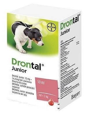 Drontal JUNIOR suspenze 50ml + aplikátor