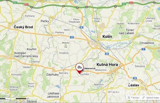 Prodej krásného pozemku, 1000 m2 - Malenovice - Suchdol u Kutné Hory | Reality.iDNES.cz 