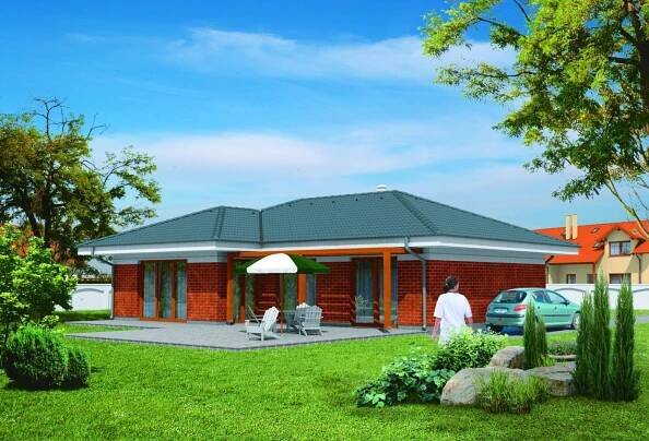 Projekt na bungalov, projekt bungalov, projekty bungalov, bungalov 468