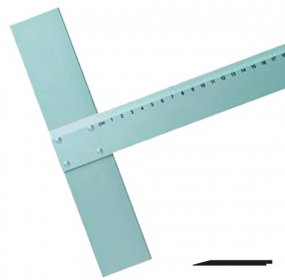 Hliníkové pravítko s T-profilem LENIAR - 100 cm