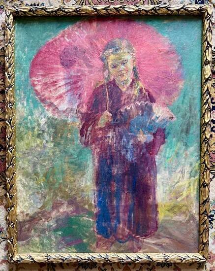 Gallerijní Děvčátko s paraplíčkem - Záhořová Jarmila - Umění